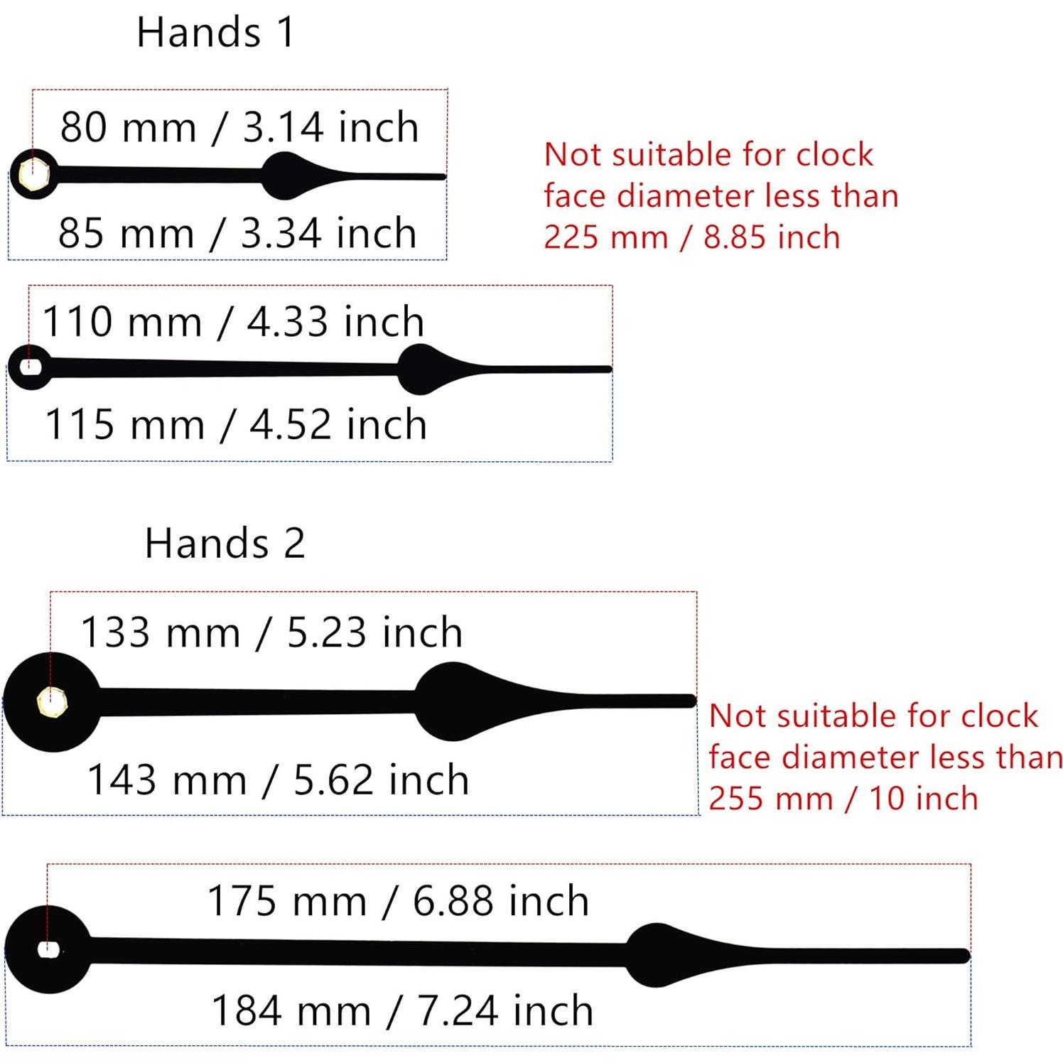 Mecanismo de Reloj de Cuarzo TIKROUND DIY 18mm Eje Largo