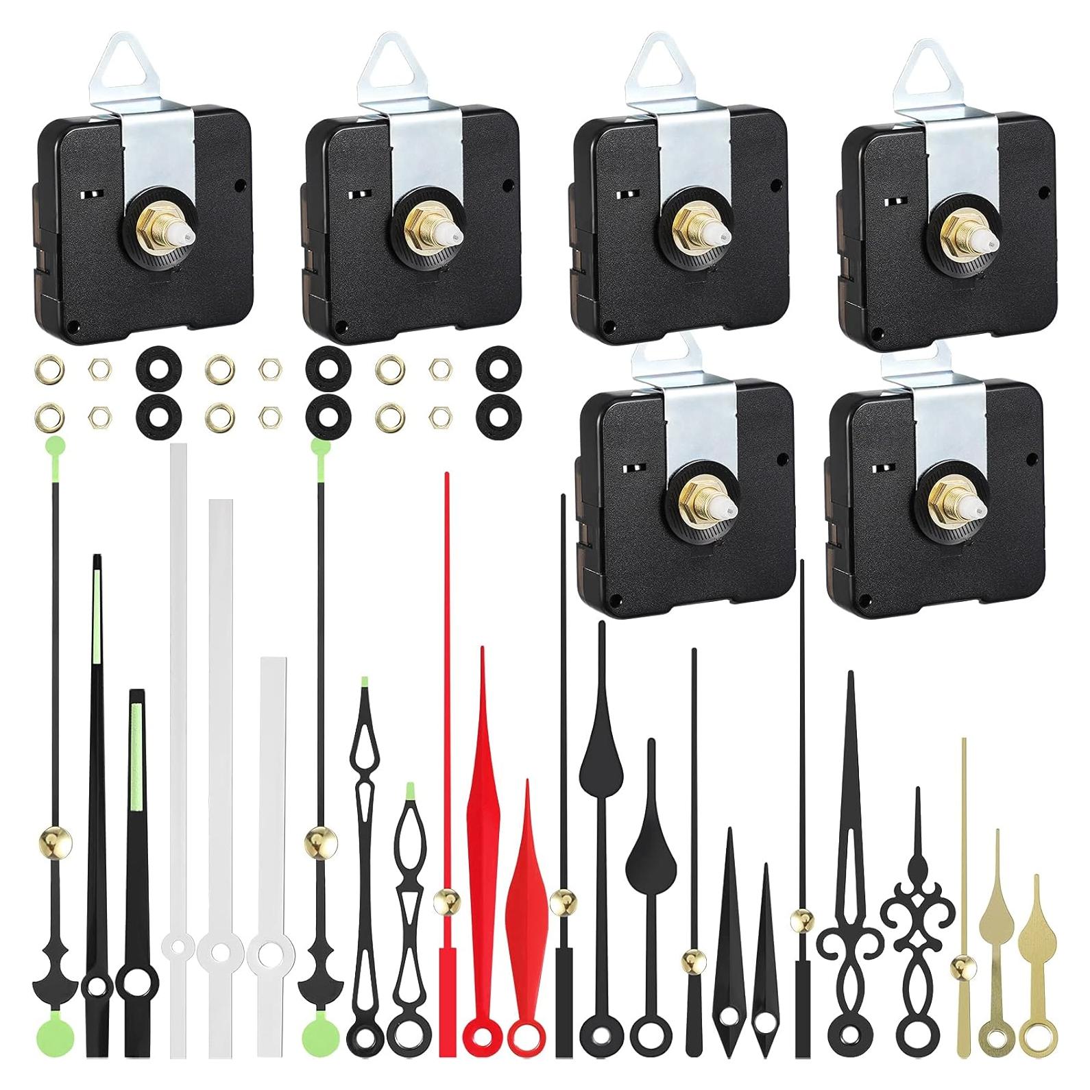 Kit de Mecanismos de Reloj Mudder 6 Piezas Eje Largo 16mm