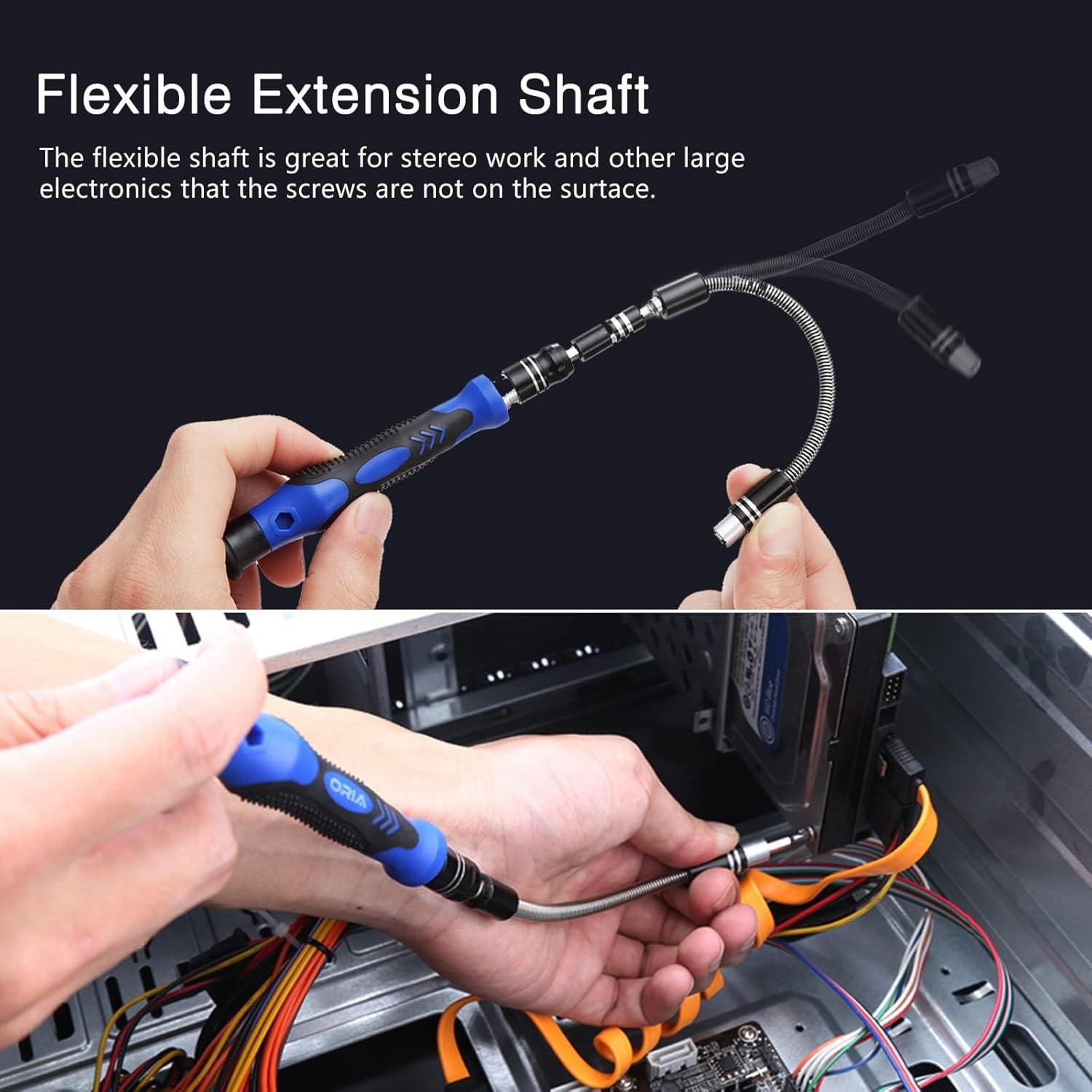 Juego de Destornilladores de Precisión ORIA 61 en 1, Azul