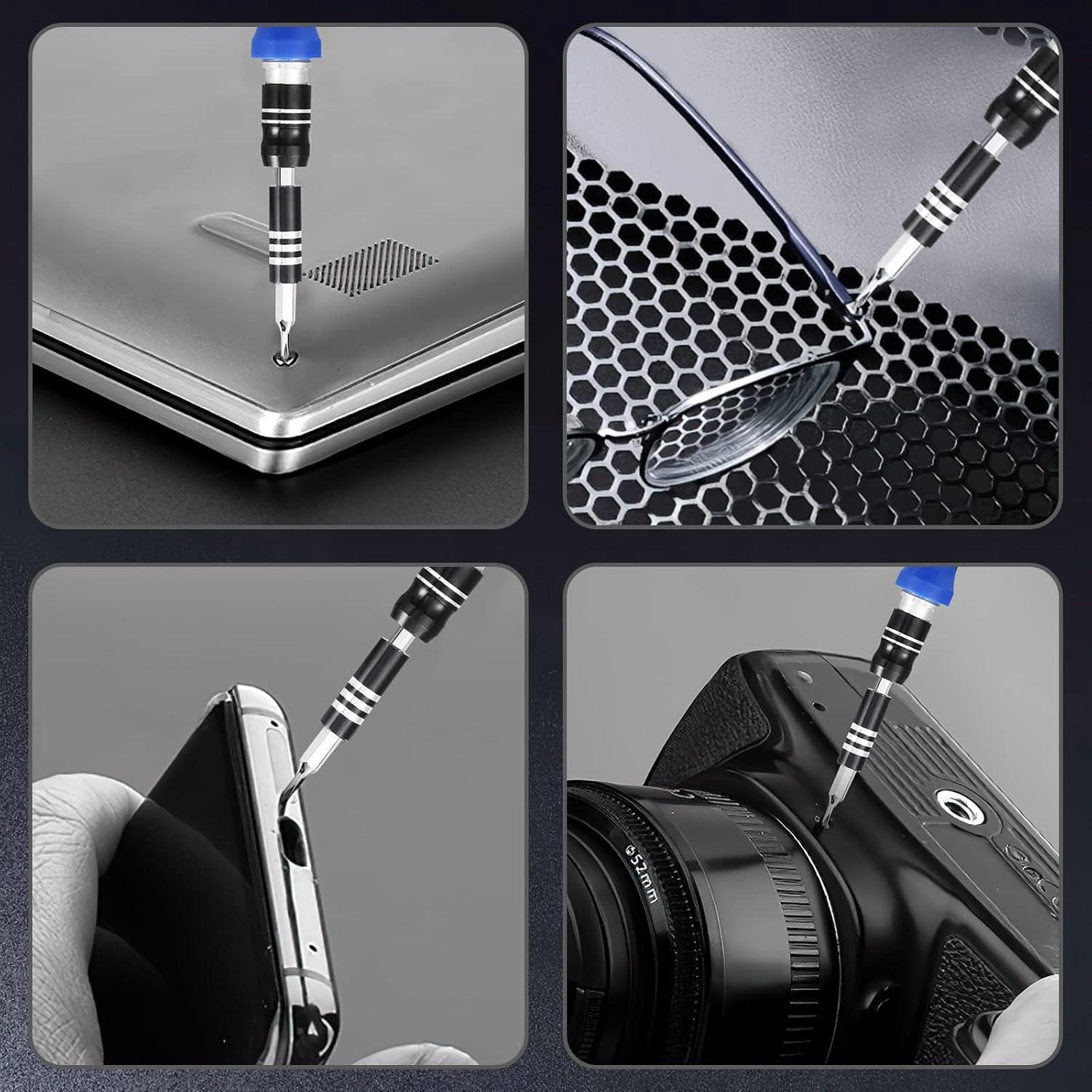 Juego de Destornilladores de Precisión ORIA 61 en 1, Azul