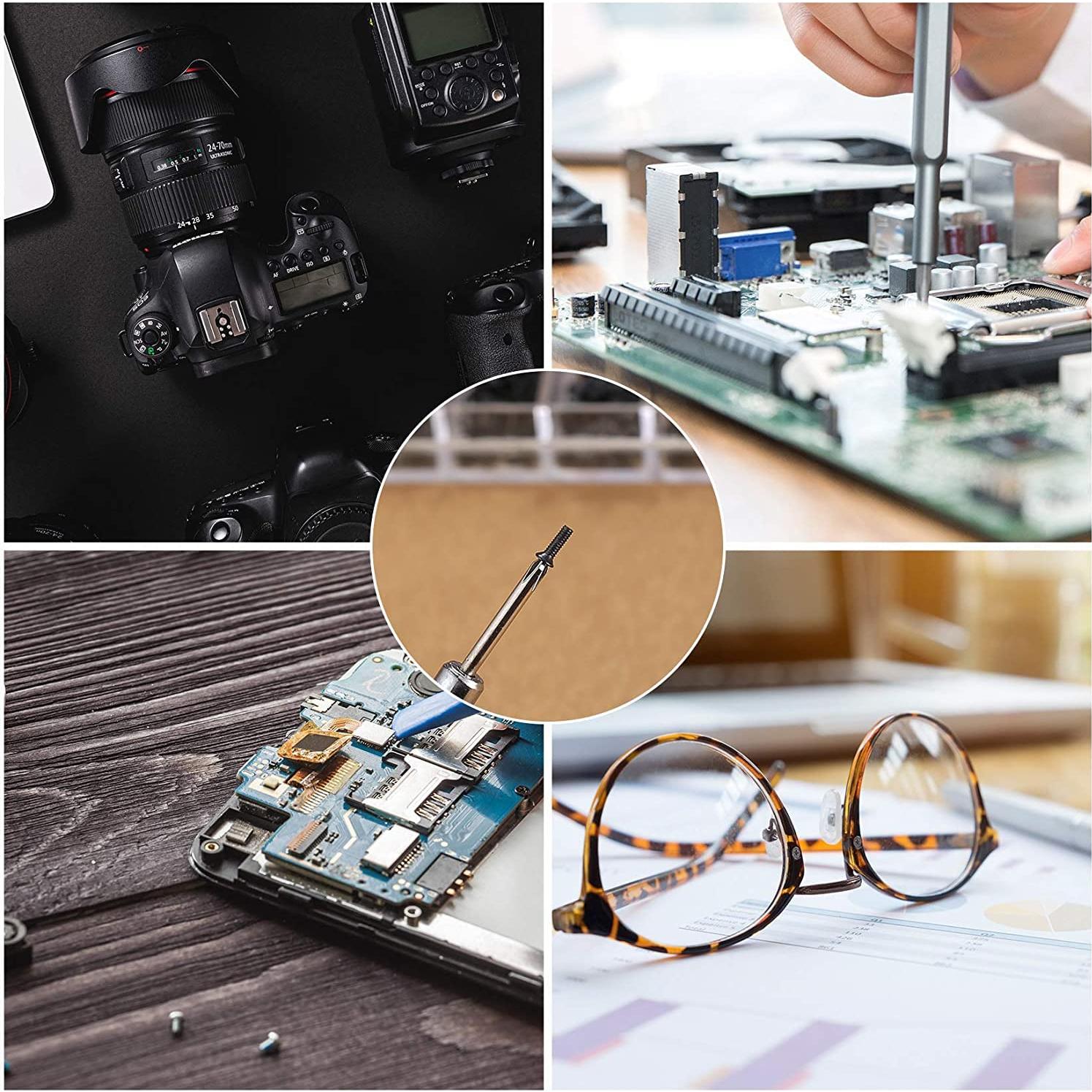 Kit de Tornillos Micro WSLLM 500 Pcs para Electrónica y Gafas