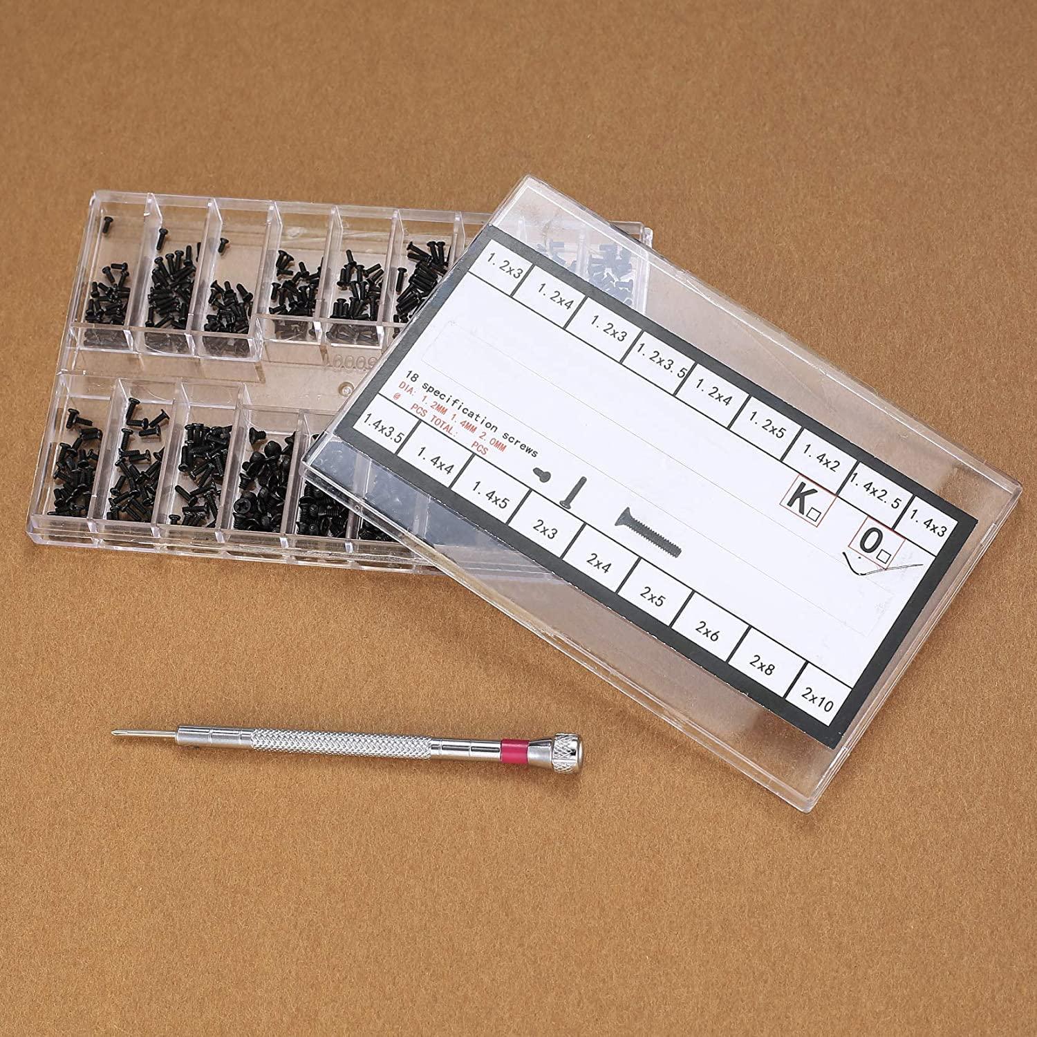 Kit de Tornillos Micro WSLLM 500 Pcs para Electrónica y Gafas