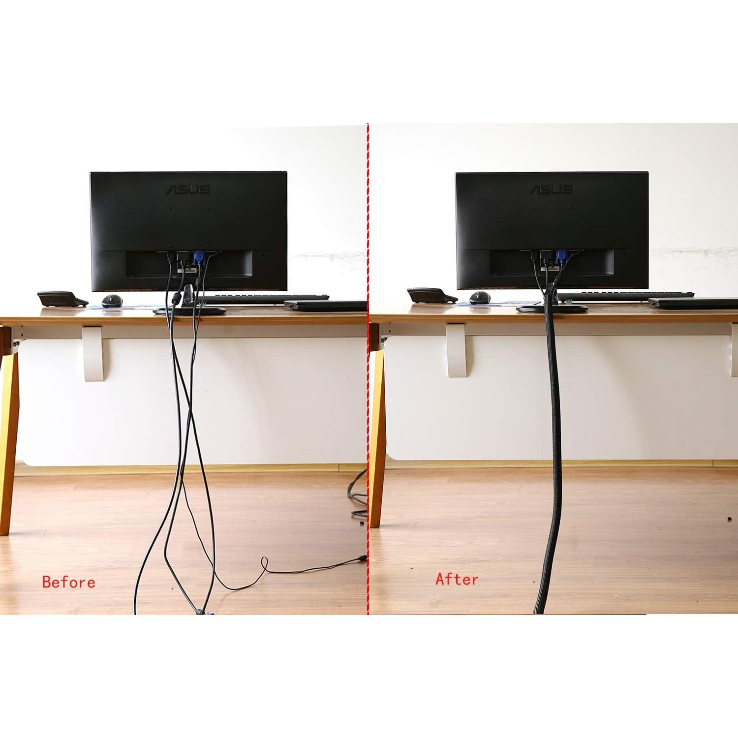 Protector de Cable Alex Tech 3,05m 1,27cm Negro