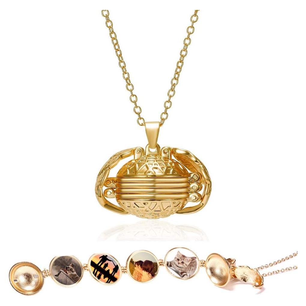 Collar Locket de Foto Sisadodo para Mujeres - Acero Inoxidable