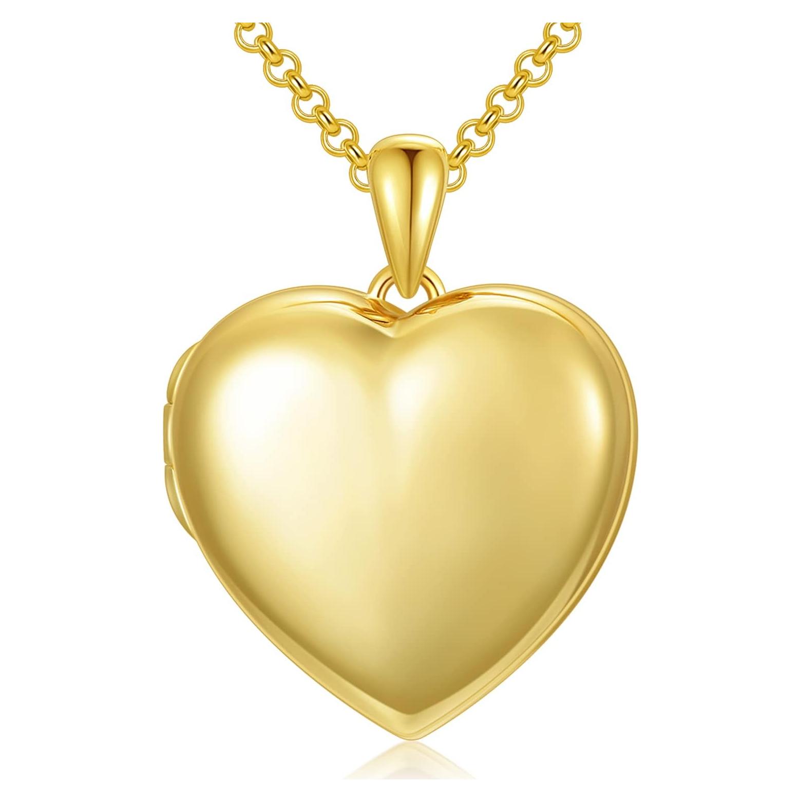 Collar Locket Corazón SOULMEET Oro Blanco 18K Personalizado