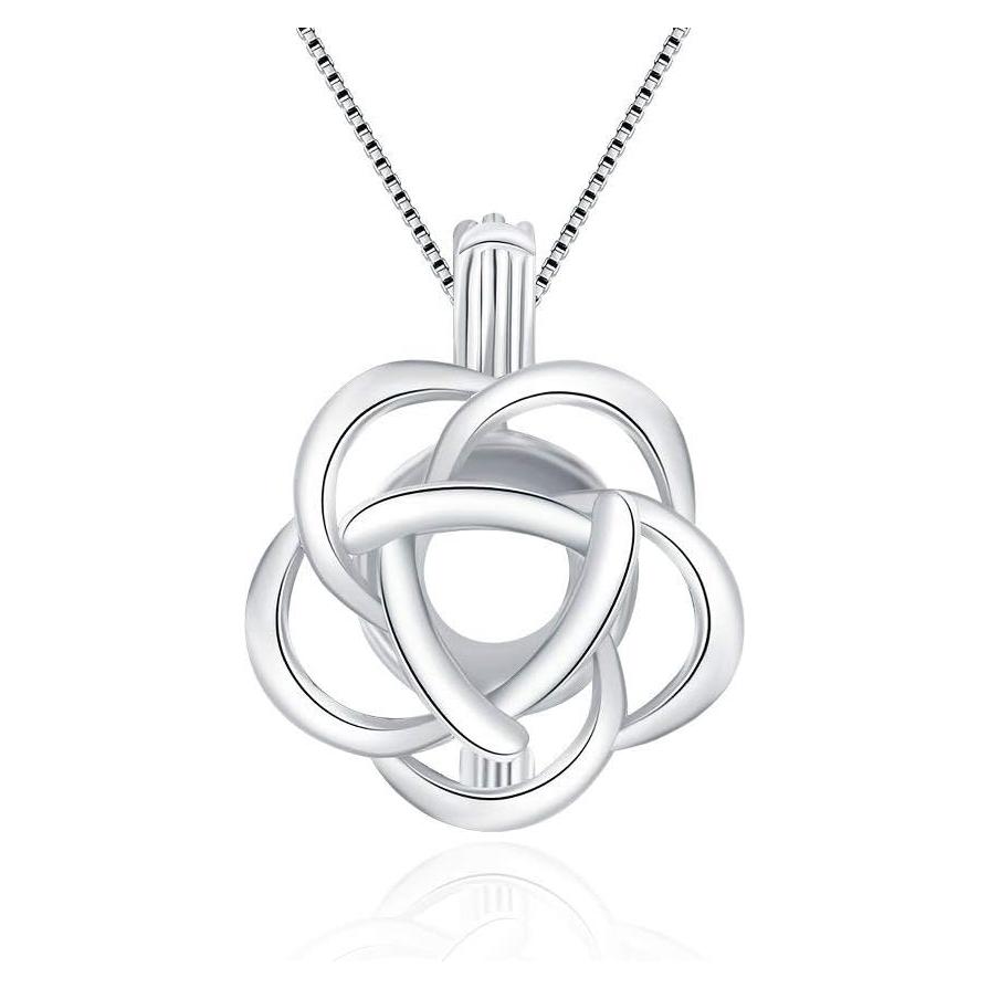 Colgante de Jaula de Rosa LGSY en Plata Esterlina 925