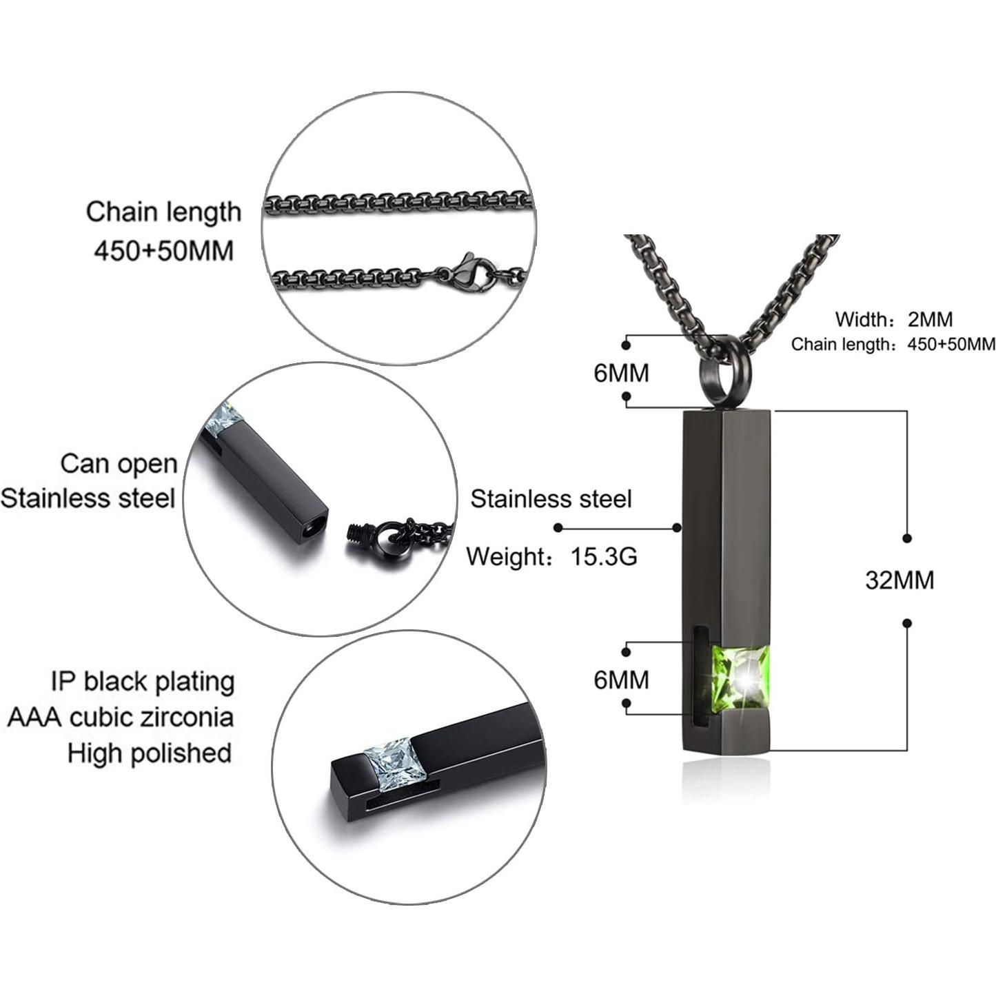 Collares de Urna para Cenizas YOUFENG Acero Inoxidable 50cm