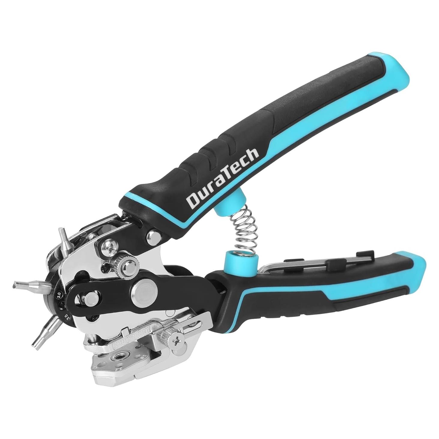 Perforadora de Cuero Duratech con 6 Tamaños de Agujeros