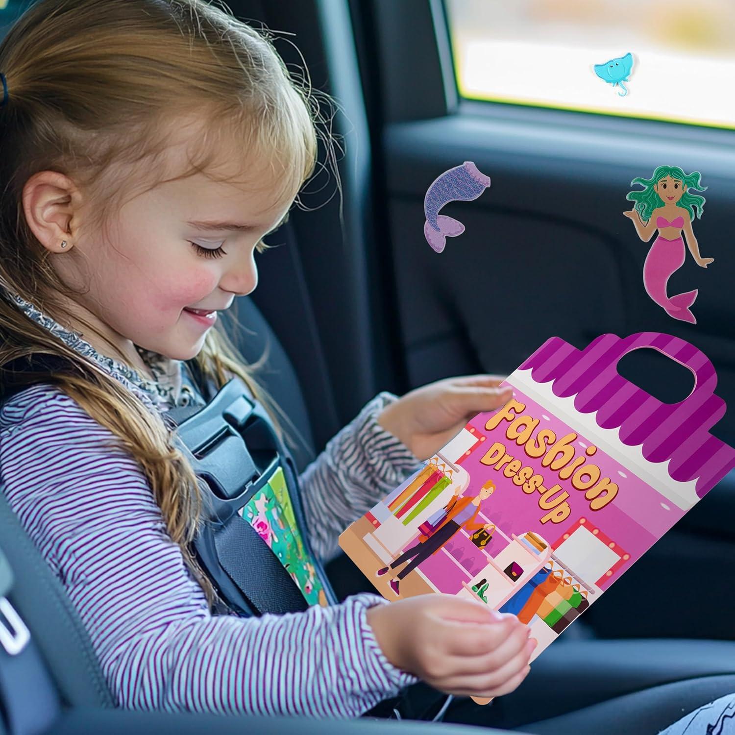 JOYIN Libros de Pegatinas Reutilizables 3D - 3 Pcs Sirena, Princesa, Moda