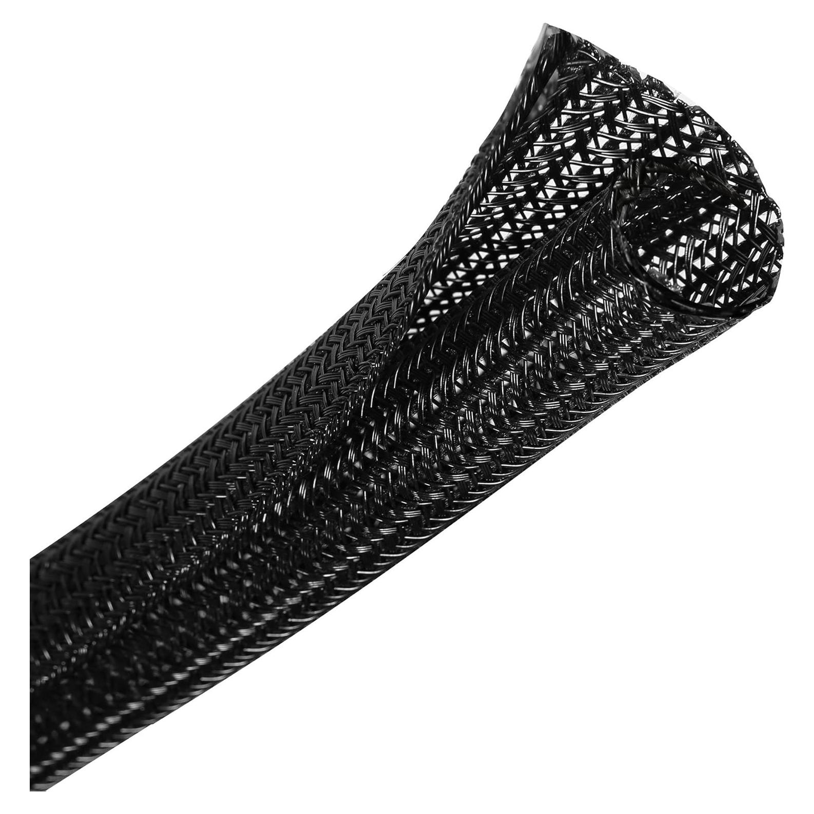 CrocSee Manga de Gestión de Cables 7,62 m Negro