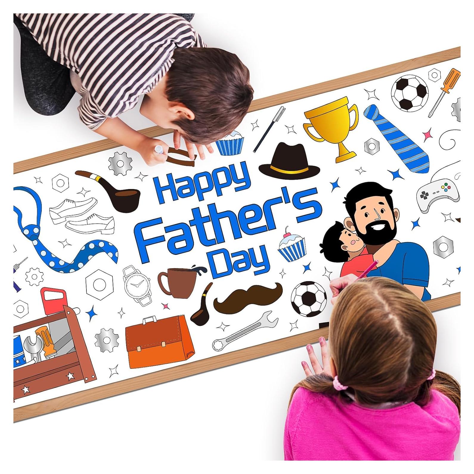 Mantel para Colorear Día del Padre Childom 183x76 cm