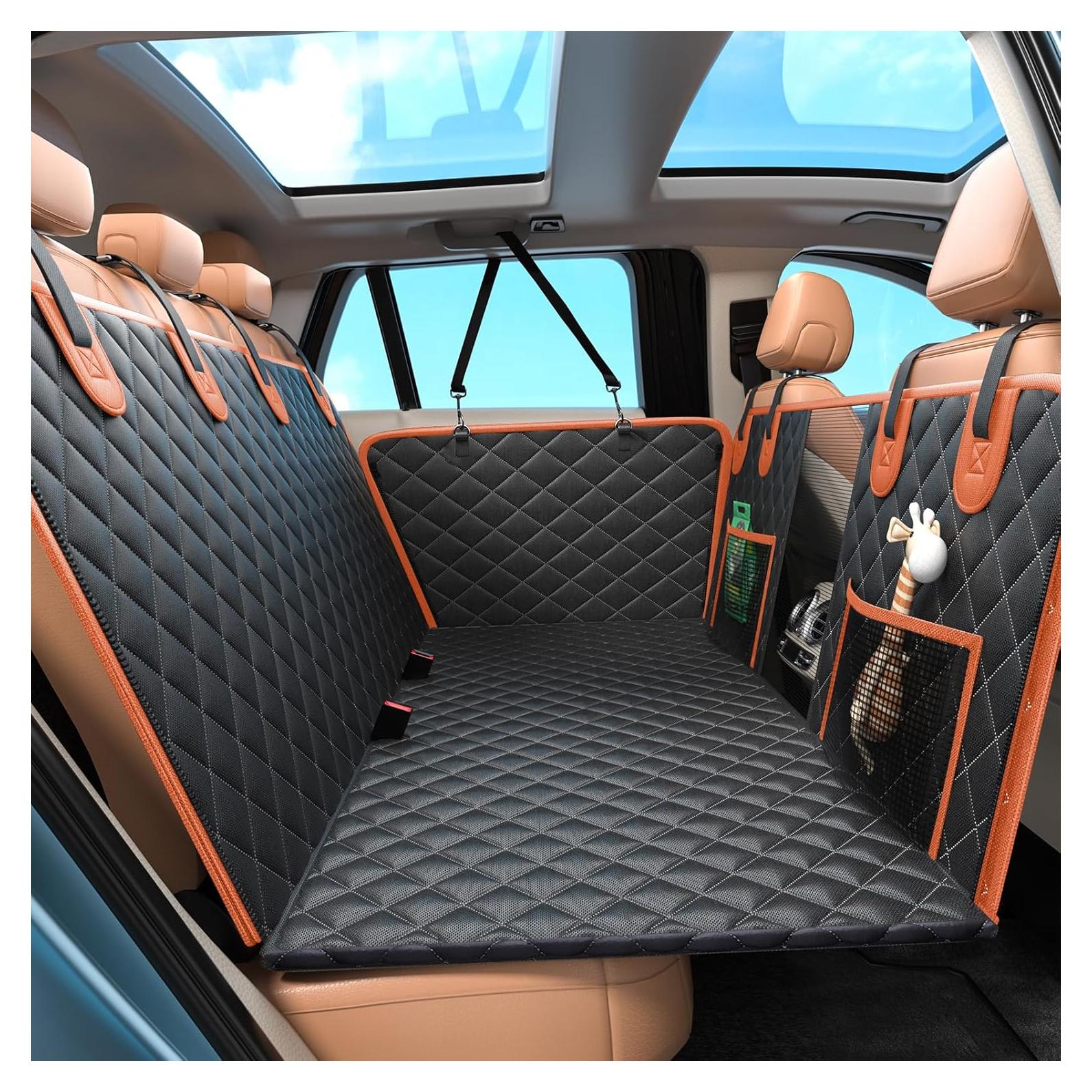 Cubierta de Asiento de Coche para Perros Elufa FS1, Impermeable y Antideslizante