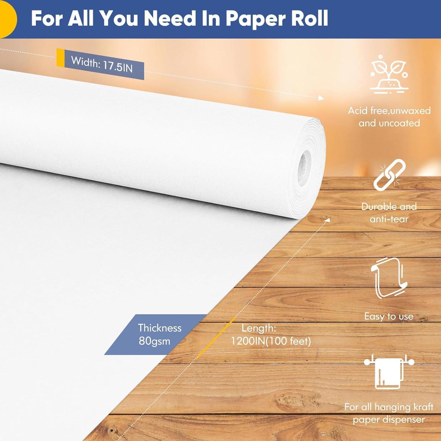 Papel de Envolver Blanco Vanhench 44.5x365.76m 80GSM