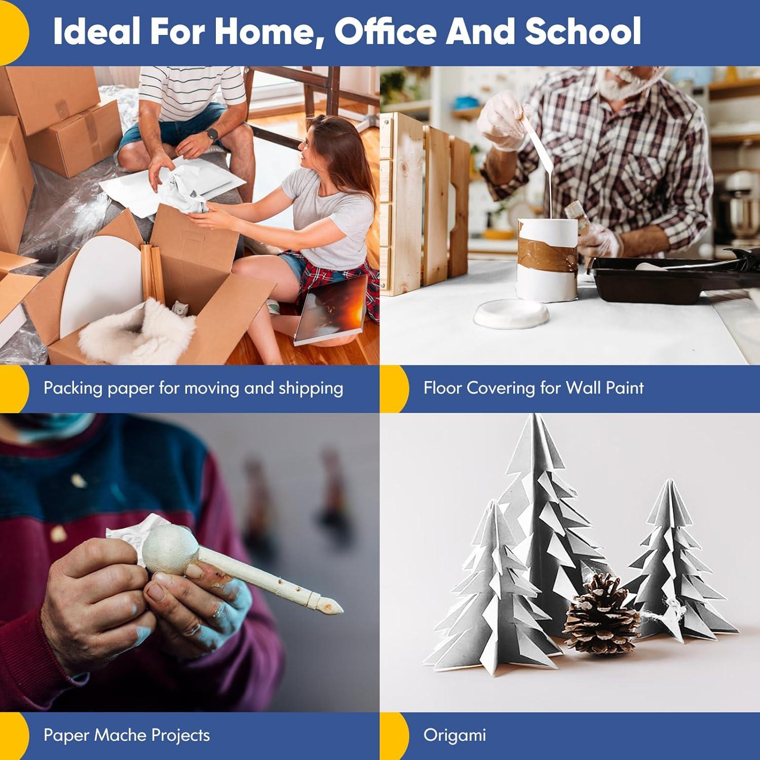 Papel de Envolver Blanco Vanhench 44.5x365.76m 80GSM