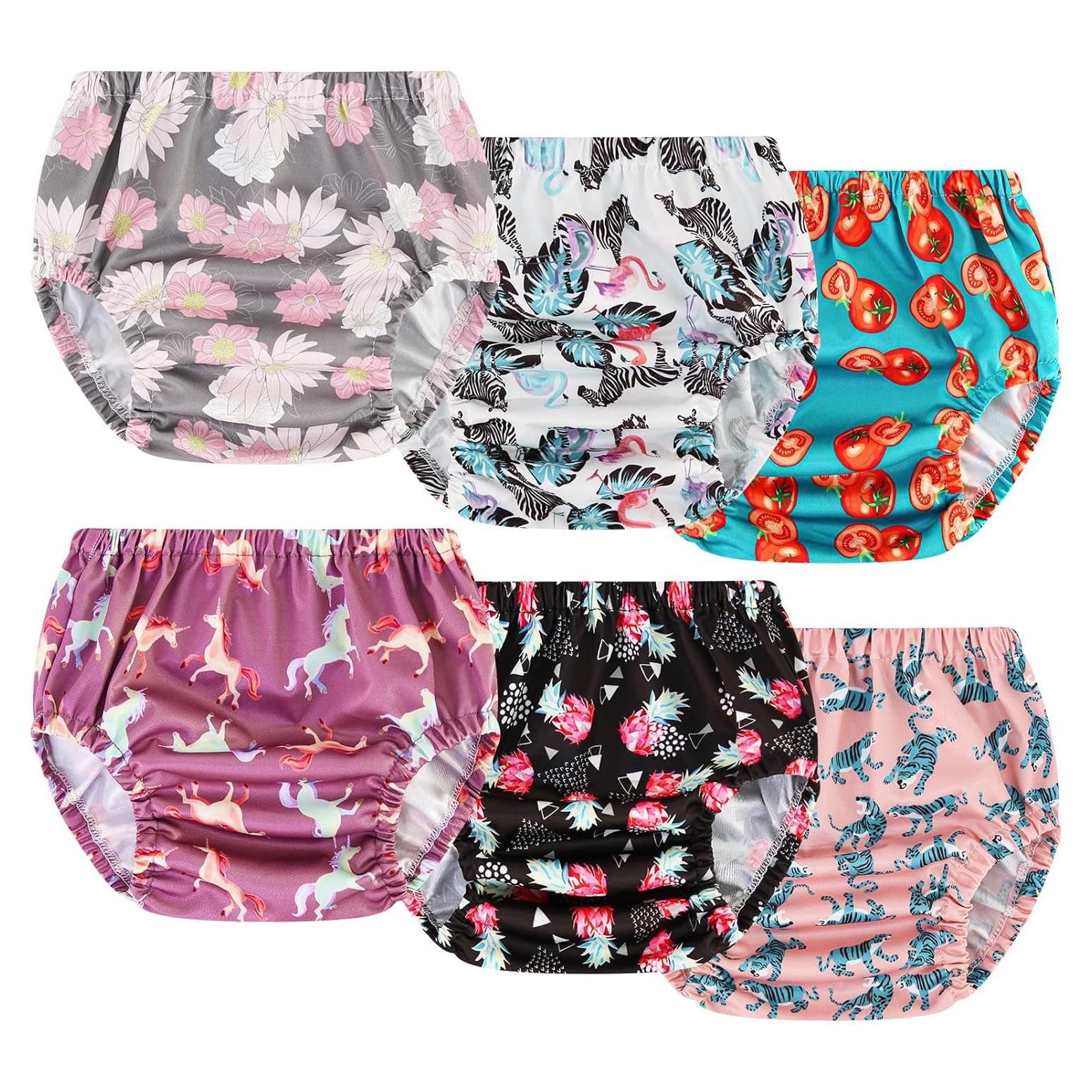 Cubierta de Pañal de Tela Joyo Roy 6 Pcs 3T Niñas