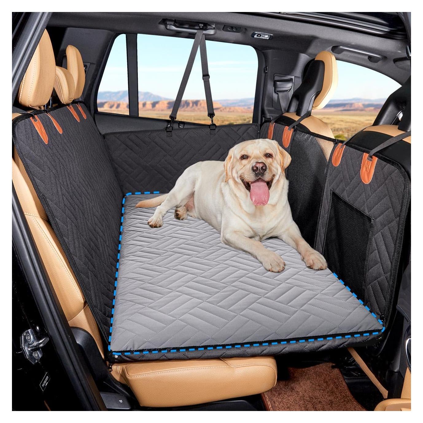 Alfombra para perros Veitail-2 gris, cama para coche universal