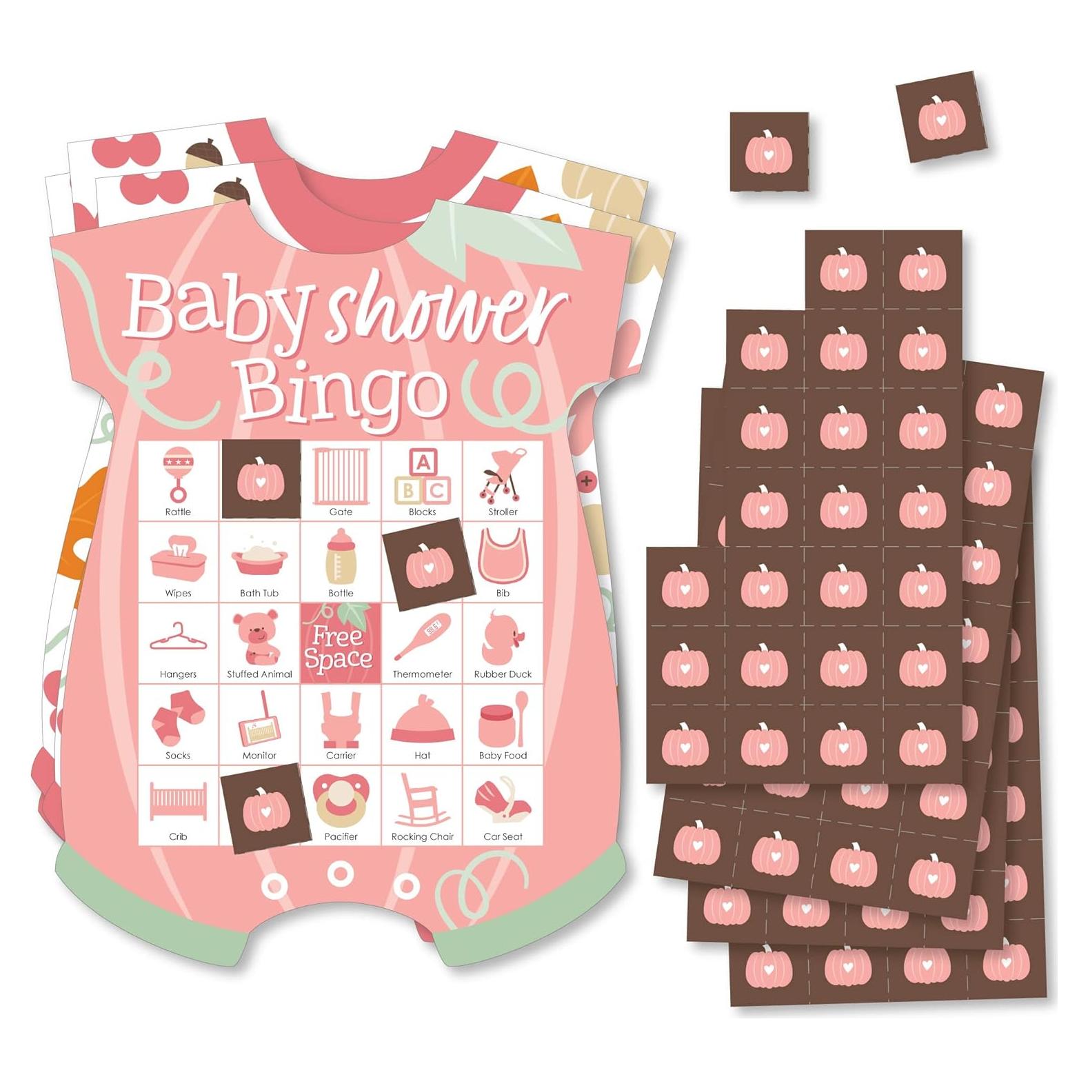 Juego de Bingo Niña Pequeña Calabaza - 18 Tarjetas y Marcadores