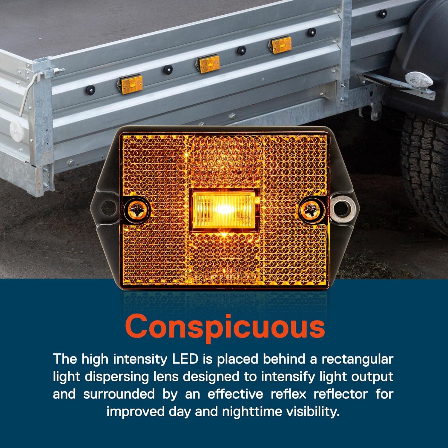 Luz de Marcador Lateral LED Ámbar TRUE MODS 4 Piezas IP67