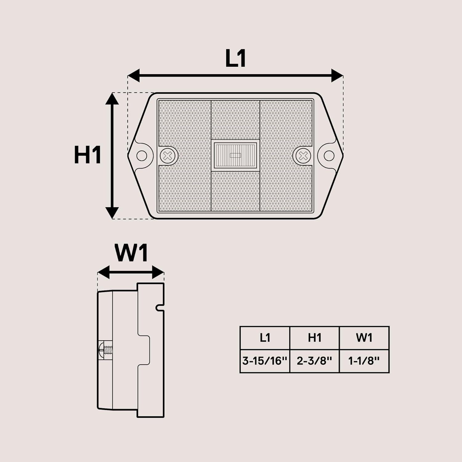 Luz de Marcador Lateral LED Ámbar TRUE MODS 4 Piezas IP67