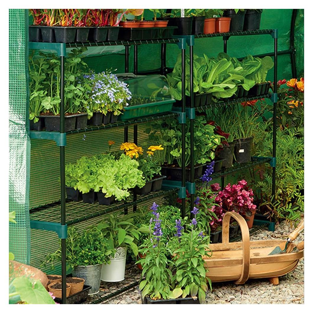 Estante de Invernadero KINZZY Premium 4 Niveles 107 cm