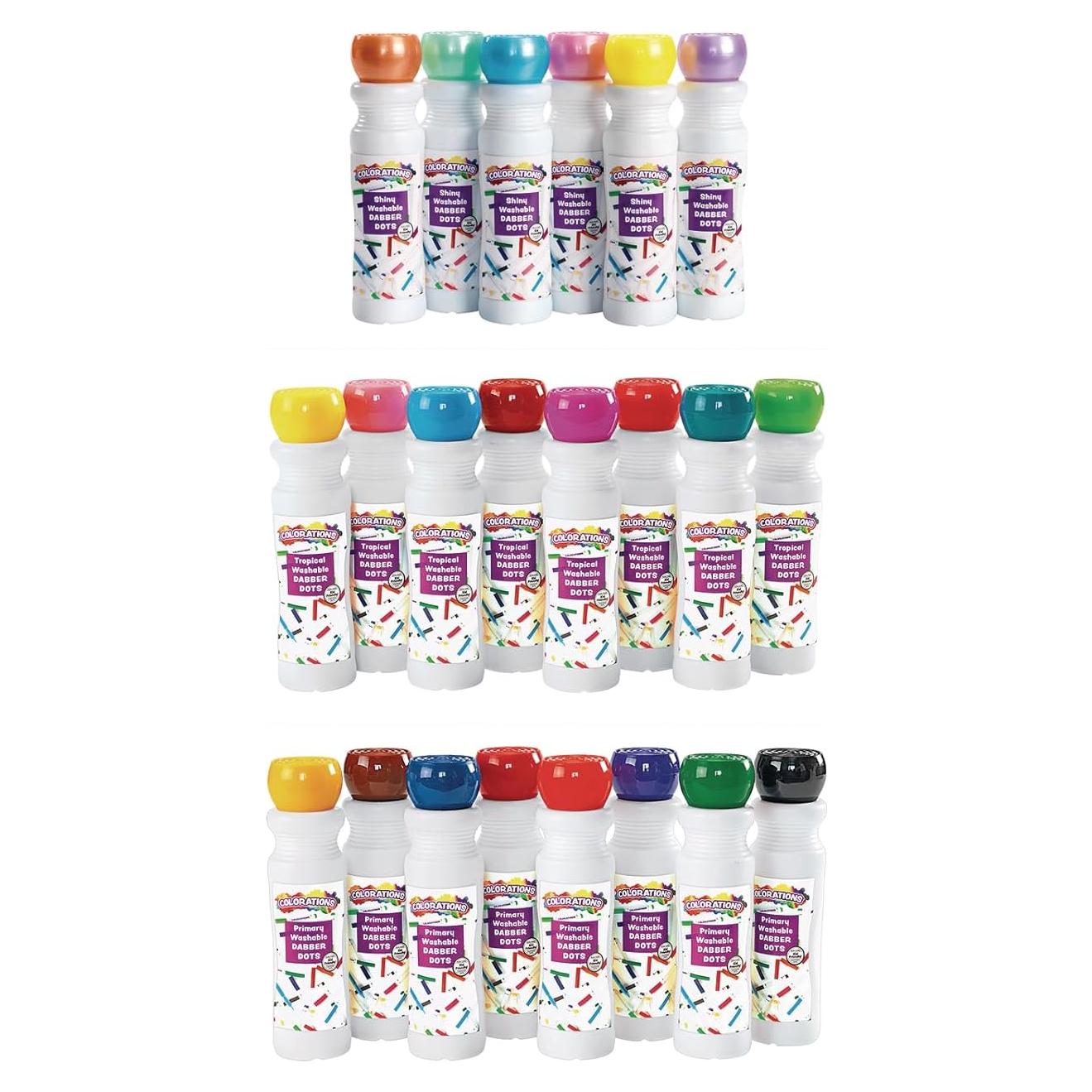 Set de 22 Marcadores Dabber Colorations - Colores Brillantes y Primarios