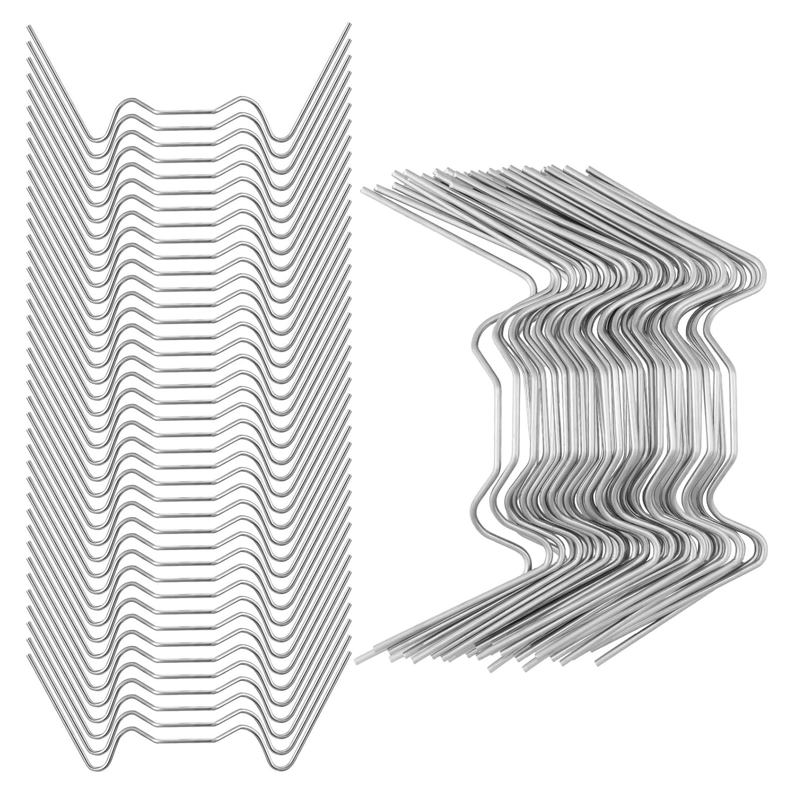 300 Clips de Acero Inoxidable Tipo W para Invernadero Yaocom