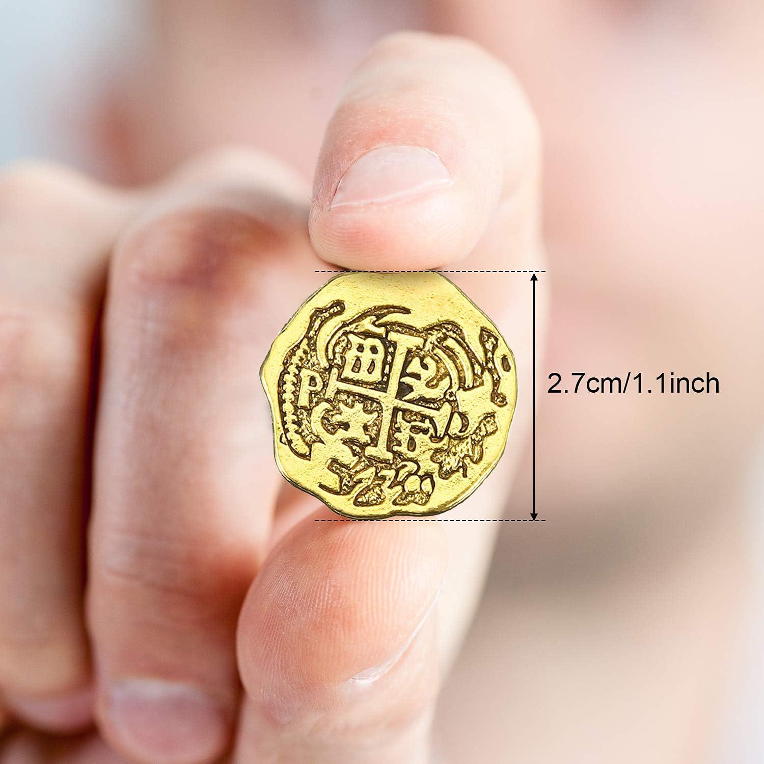 Monedas de Pirata de Metal Hicarer - 35 Piezas Decorativas