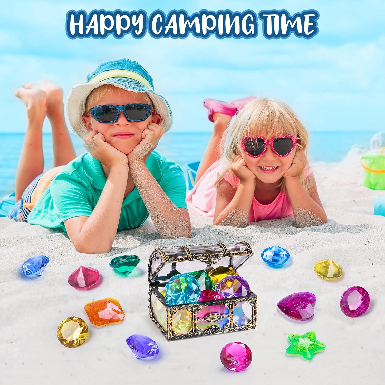 Juguetes de Buceo DISHIO 16PCS con Cofre de Tesoro