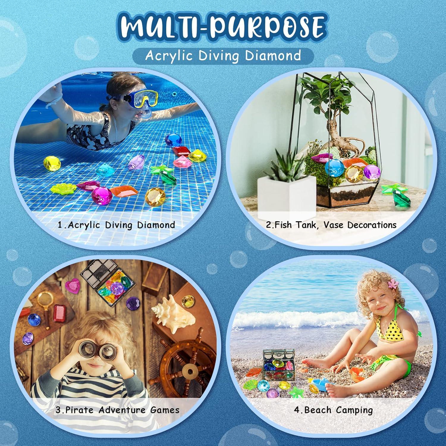 Juguetes de Buceo DISHIO 16PCS con Cofre de Tesoro