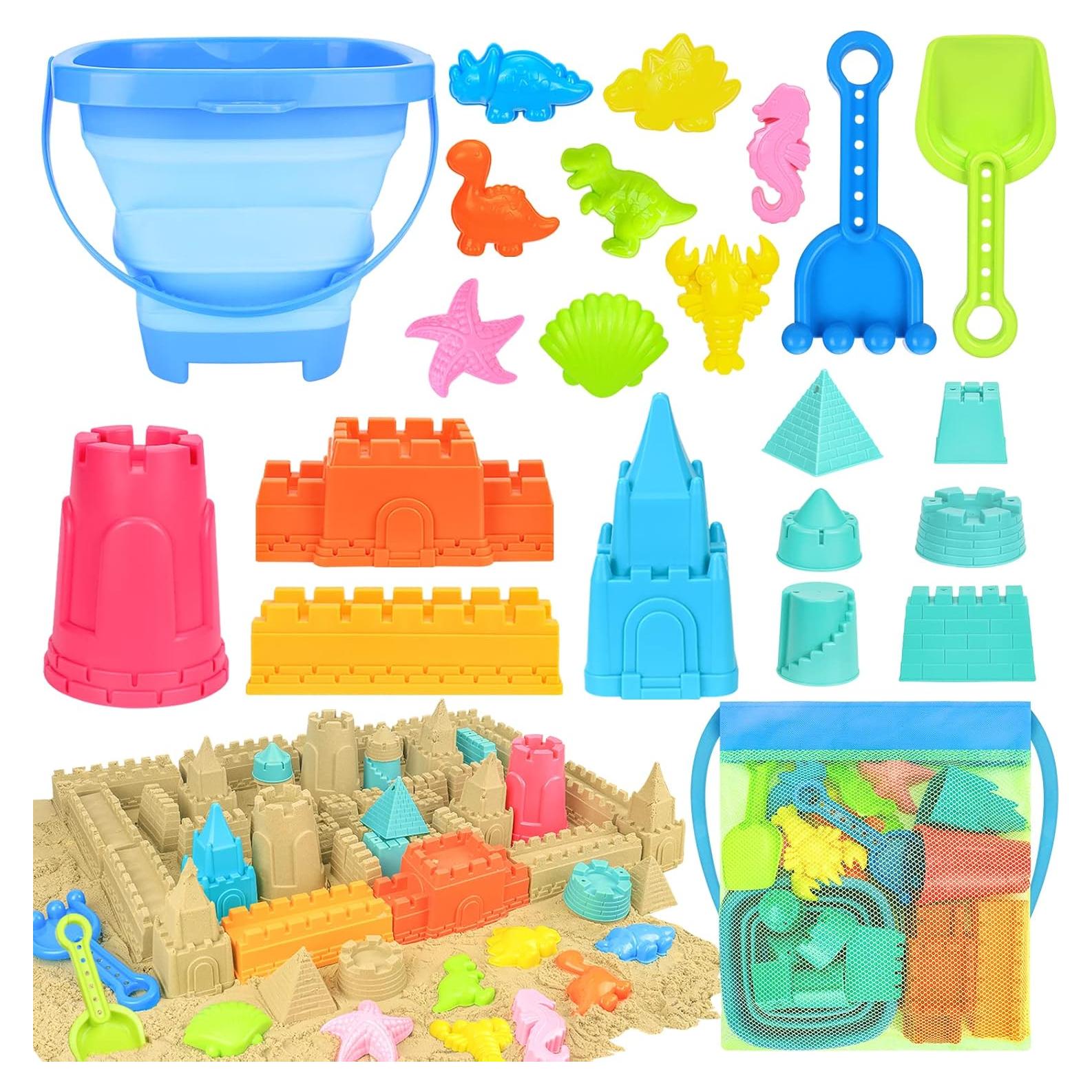 Juego de Juguetes de Playa Plegables RACPNEL 22 PCS para Niños