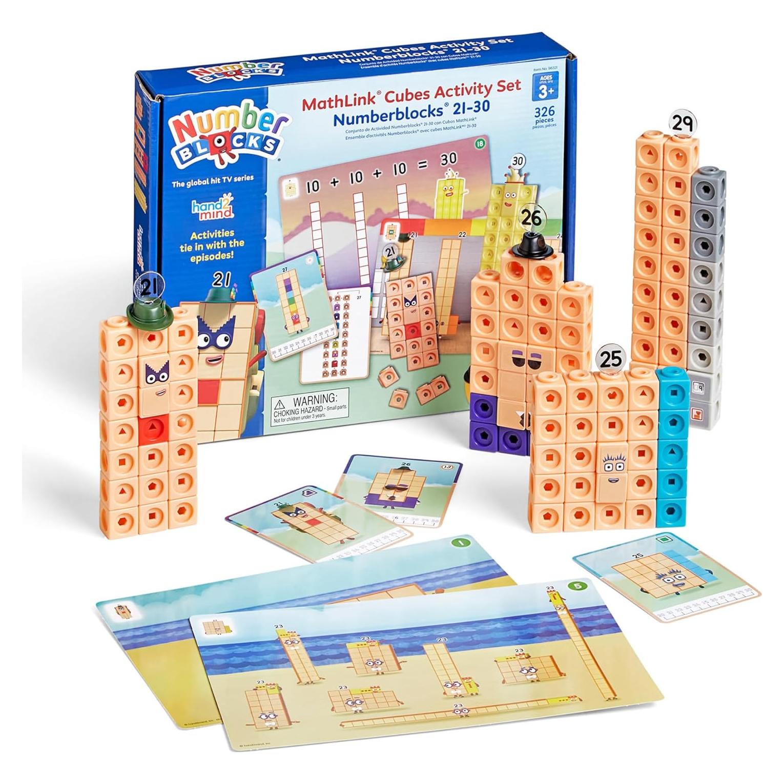 Cubos MathLink Numberblocks 21-30 hand2mind - Juguetes Educativos
