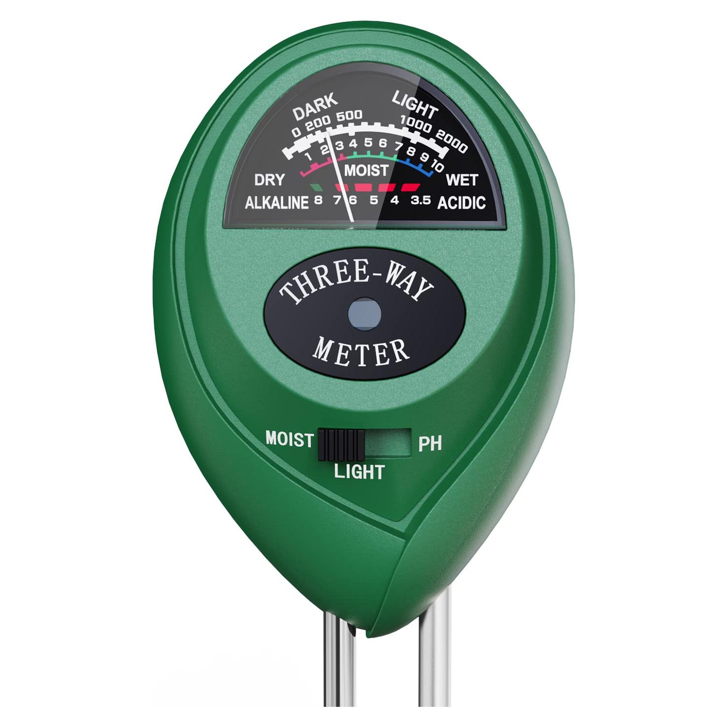 Medidor de Humedad 3 en 1 Dr.meter para Suelo y Luz
