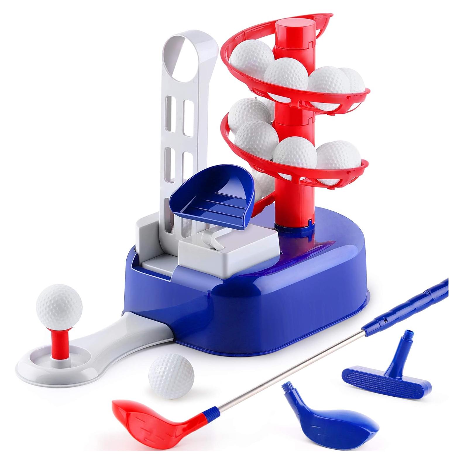 Conjunto de Juguetes de Golf iPlay, iLearn Azul para Niños