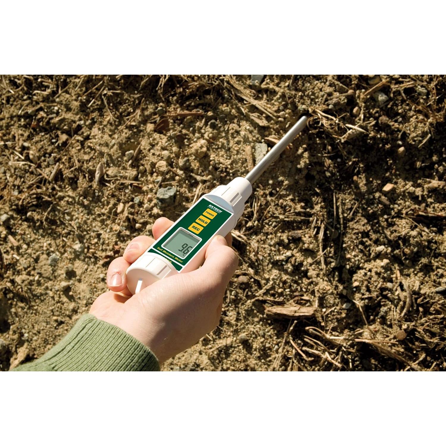 Medidor de Humedad del Suelo Extech MO750 - 0-50% LCD