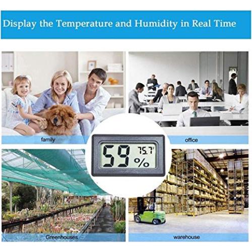 Mini Higrómetro Digital AikTryee 2PCS Temperatura y Humedad