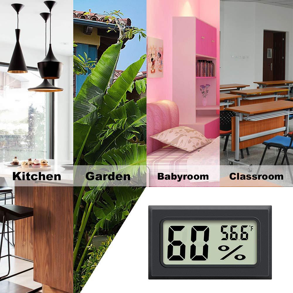 Mini Higrómetro Digital AikTryee 2PCS Temperatura y Humedad