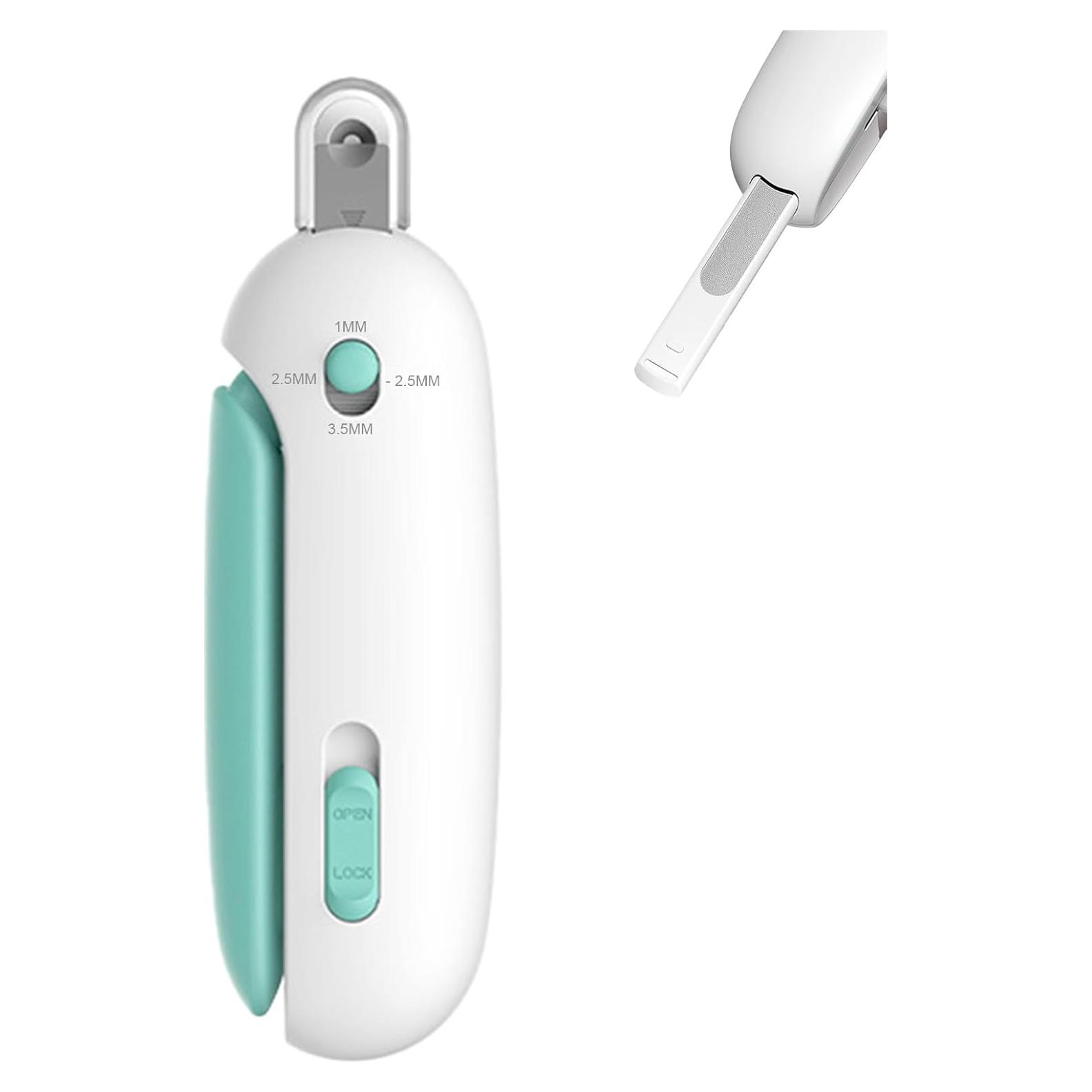 Cortauñas Pett para Gatos Azul - Recortador Ajustable y Lima Oculta