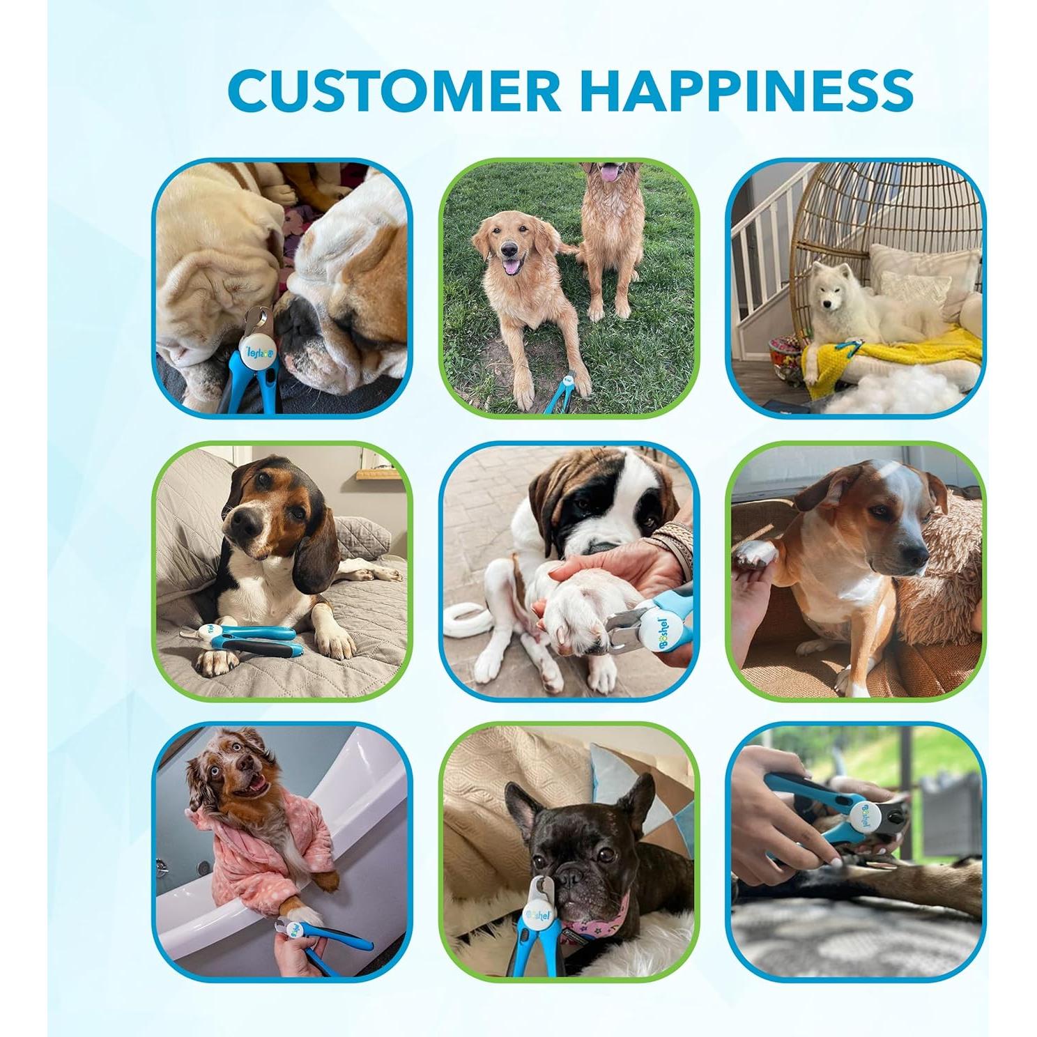 Cortador de Uñas para Perros Pequeños Boshel - Acero Inoxidable