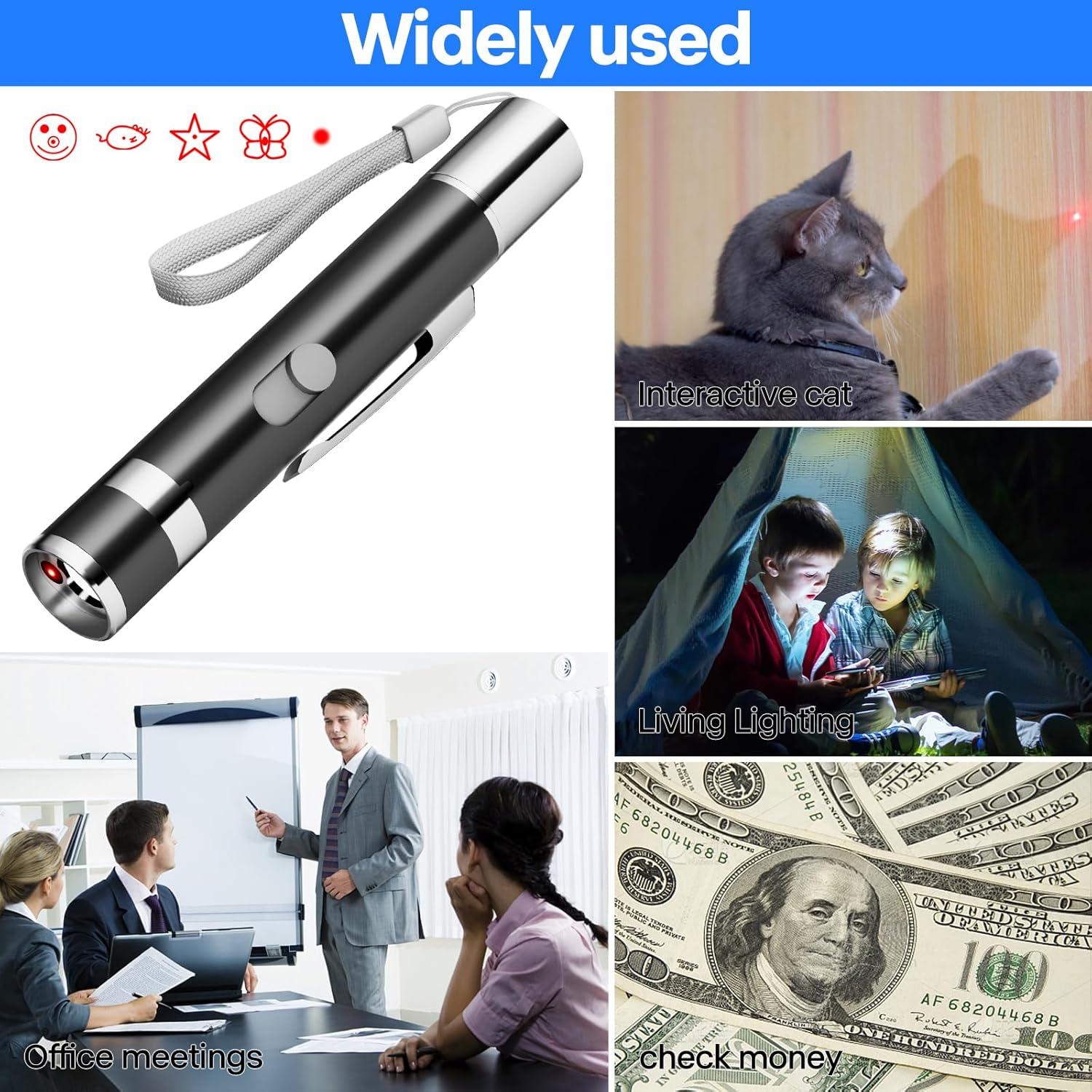 Juguete Interactivo para Gatos Waputne, Recargable USB, 5 Patrones