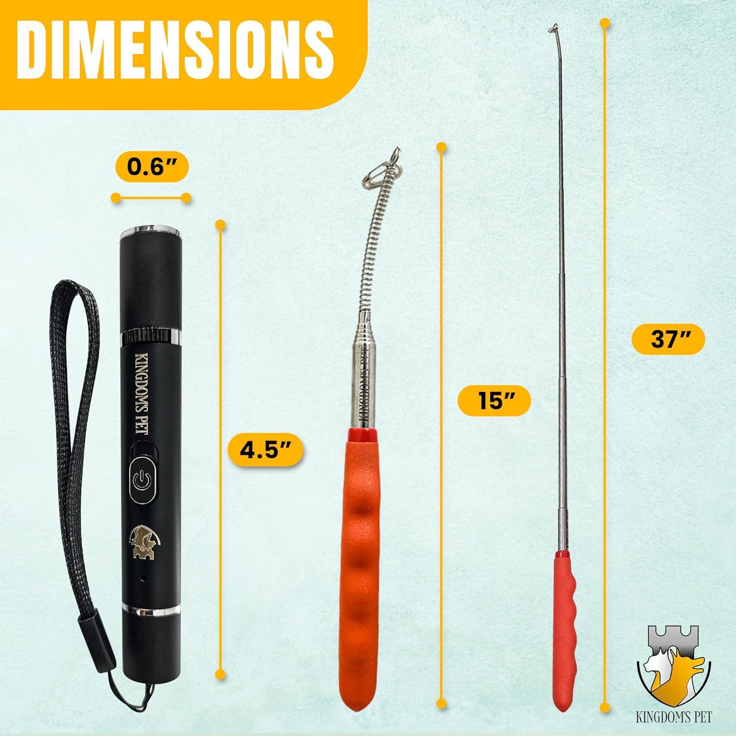 Juego Interactivo 3-en-1 para Gatos Kingdom's Pet - Puntero Láser, Varita y Plumas