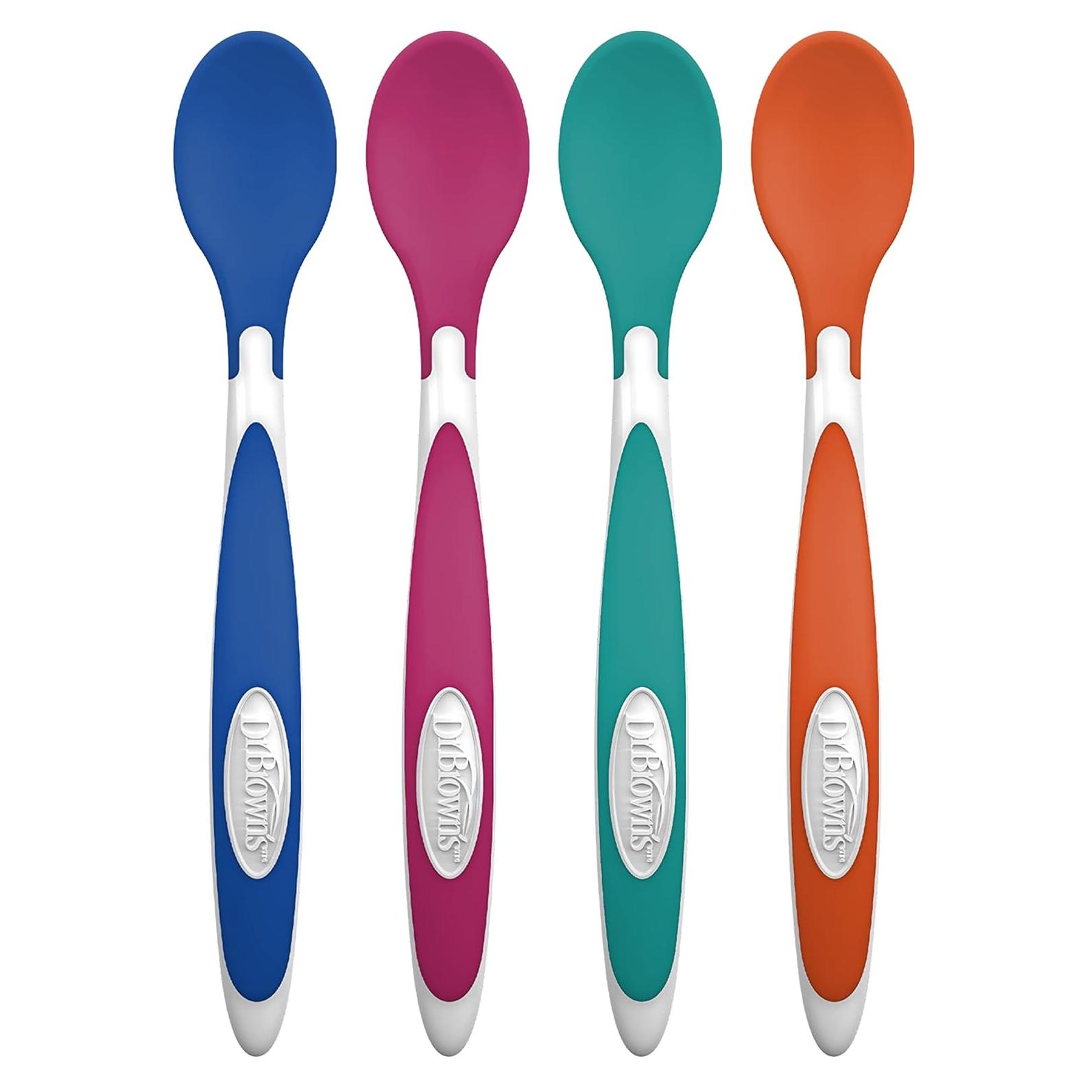 Cucharas TempCheck Dr. Brown para Bebés, Paquete de 4, Libre de BPA