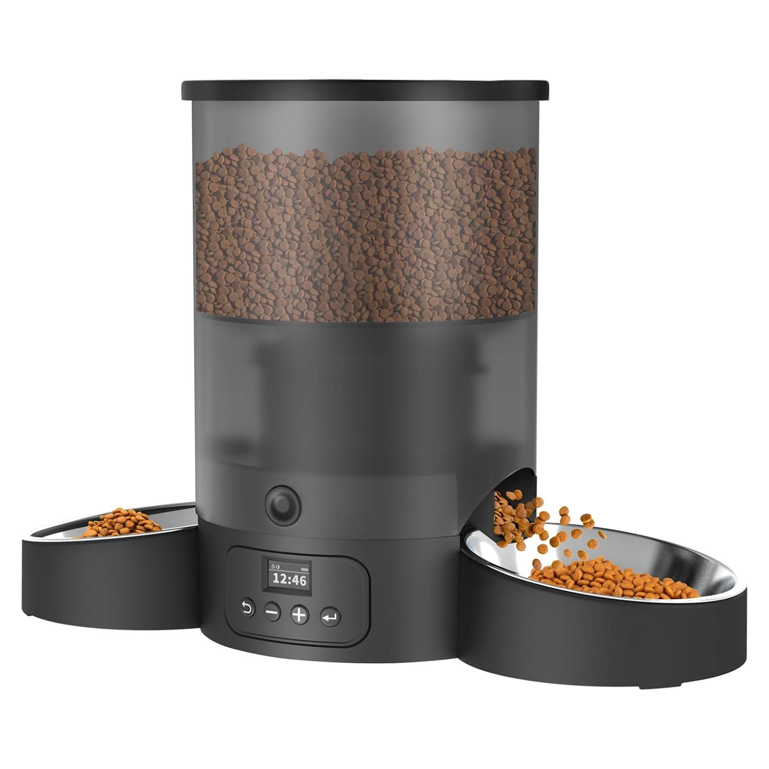 Comedero Automático SURDY 3L para 2 Gatos con Cuencos