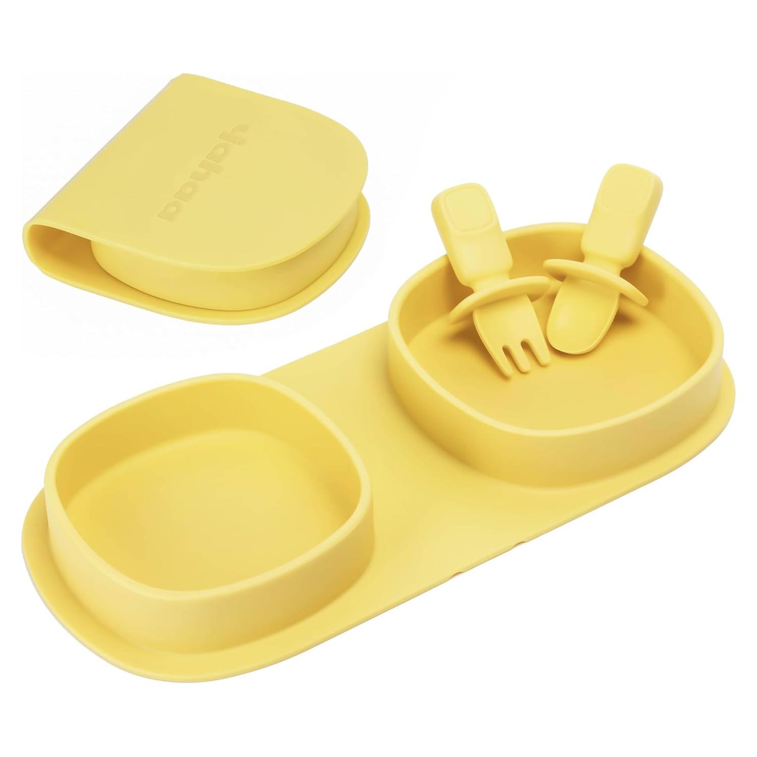 Set de Platos Plegables para Bebés Yahaa - Silicona Libre de BPA