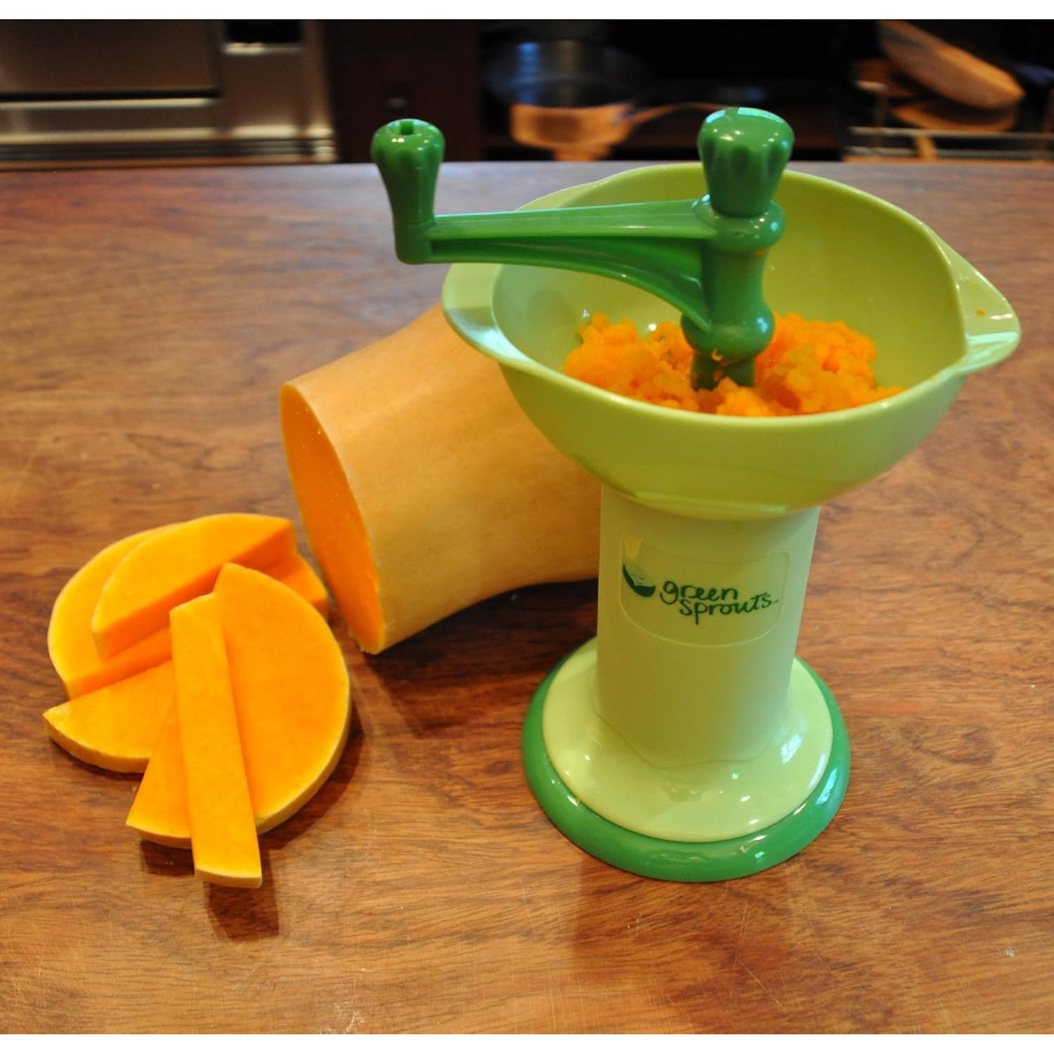 Molino de Comida para Bebés Green Sprouts - Manual, Compacto, Sin Baterías