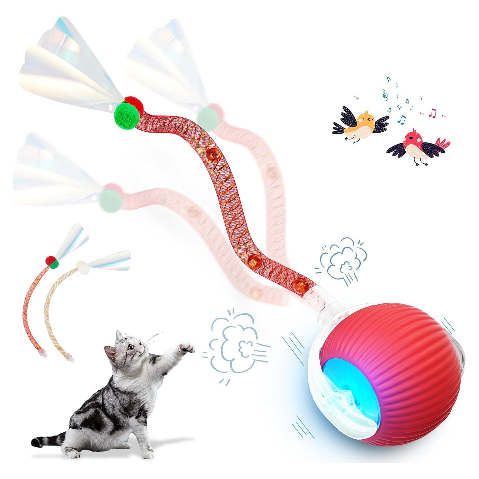 Juguete Interactivo para Gatos LORDTEC 2025 con Cola Elástica