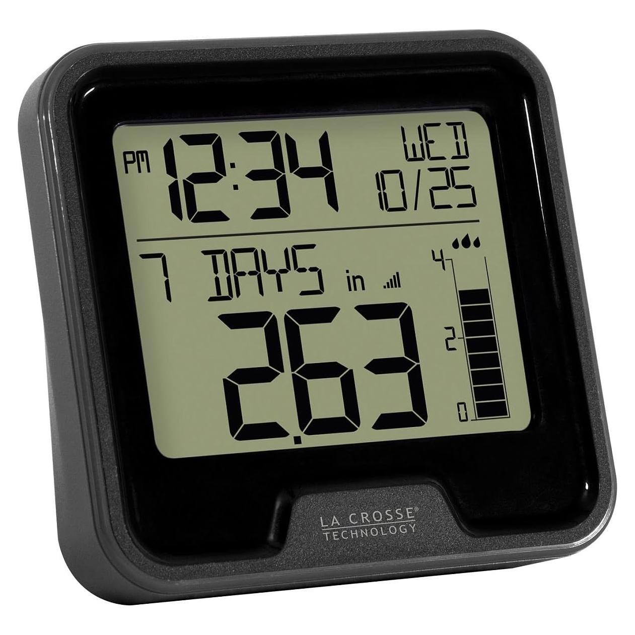 Estación de Lluvia Inalámbrica La Crosse 724-1409, Negra