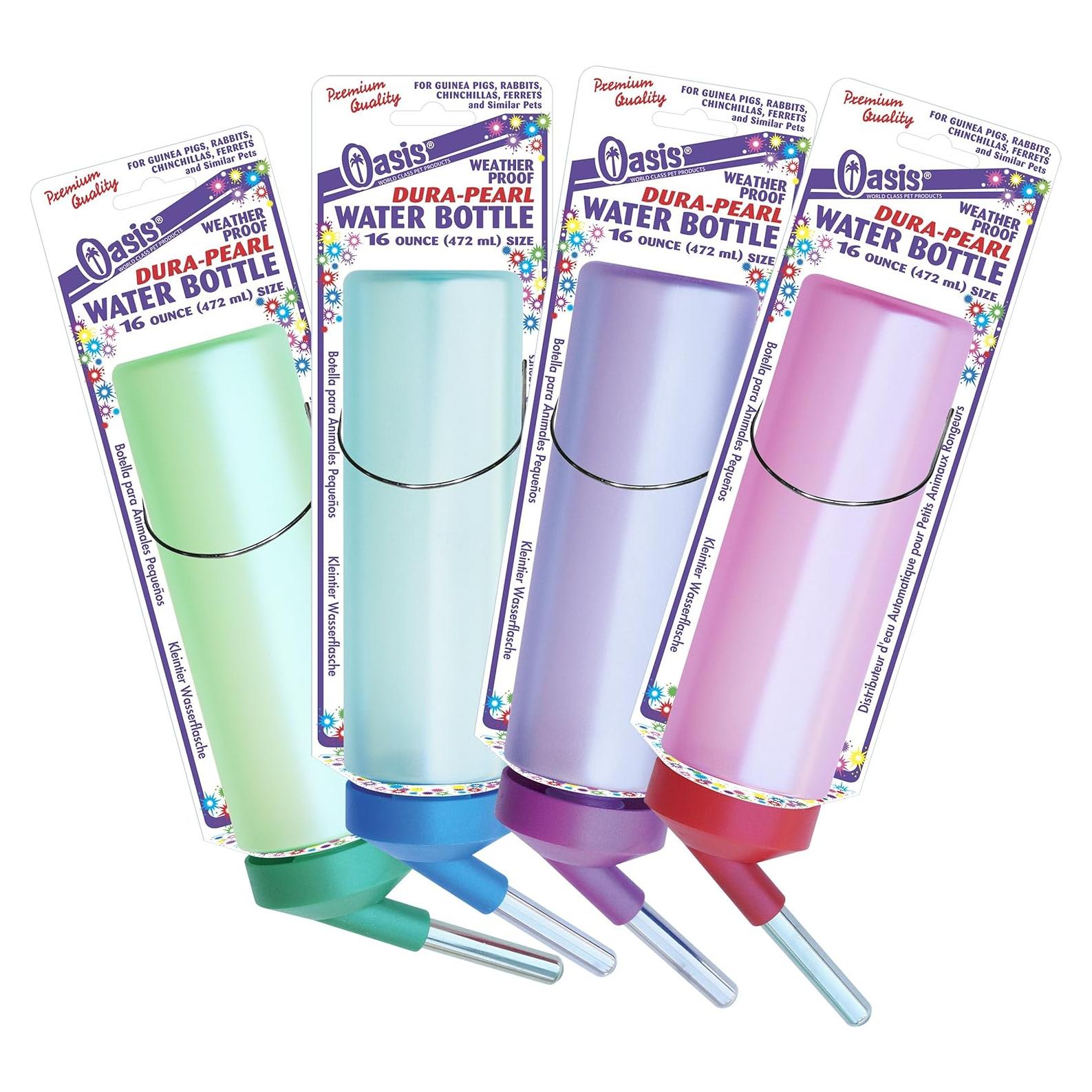 Botella de Agua Translúcida Dura-Pearl Oasis 0.47L para Mascotas