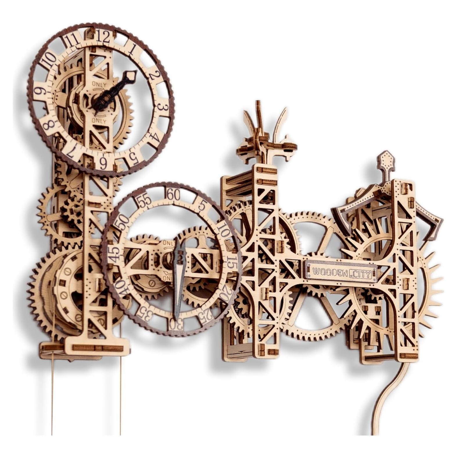 Reloj de Pared Steampunk de Madera - Kit 3D Mobimods