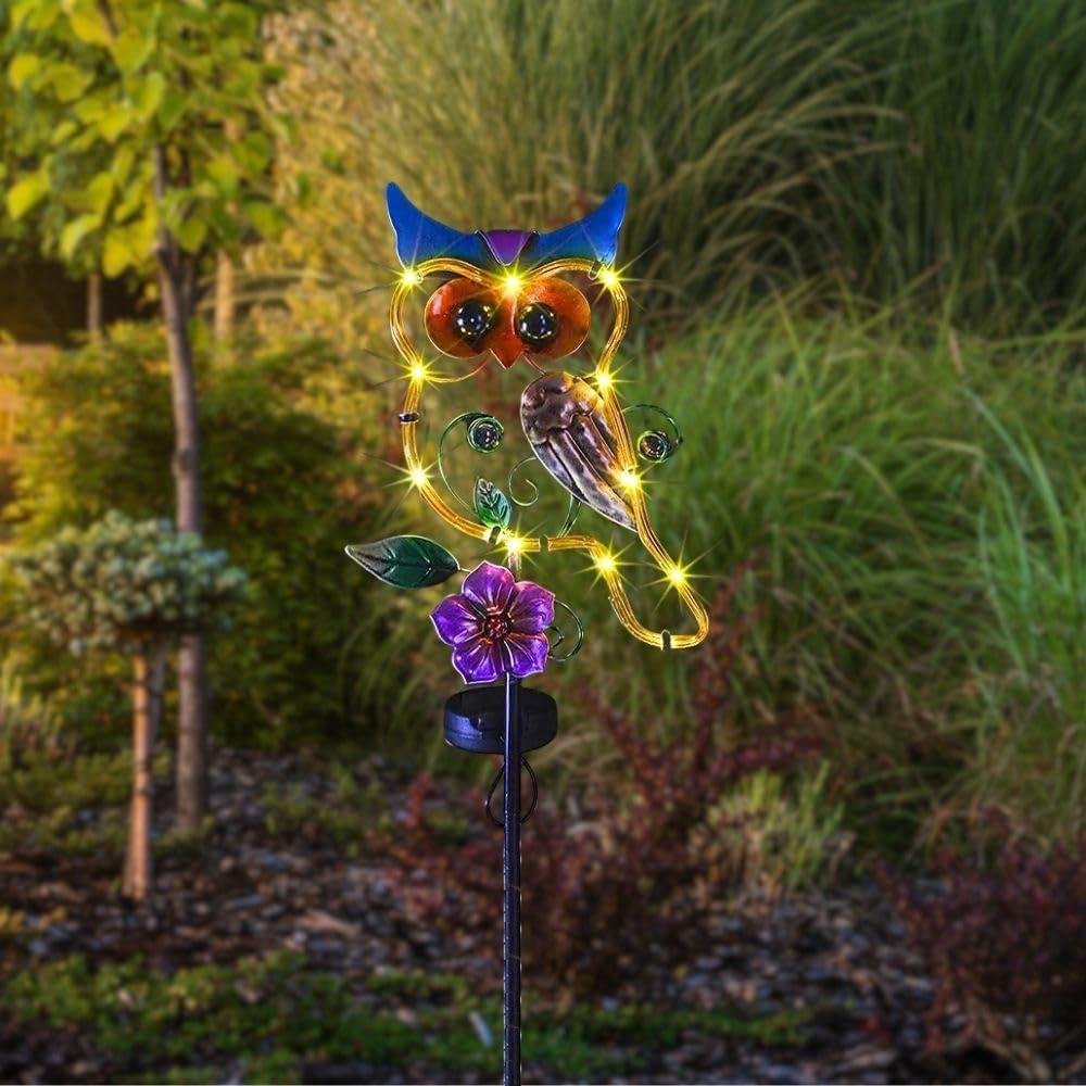 Luz Solar Decorativa de Jardín Siegaoo 105.4 cm Búho