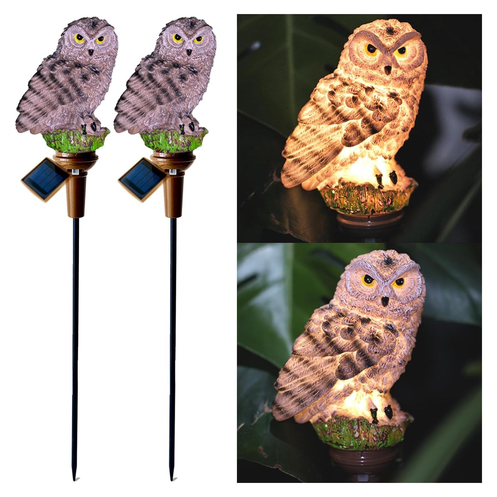 Luz Solar de Búho GONIMY para Jardín - 2 Piezas 44.96 cm